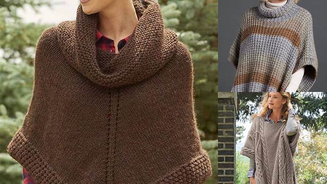 34+ Free Poncho Knitting Patterns Australia