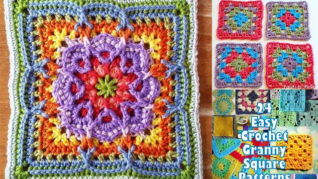 85+ Free Printable Crochet Granny Square Patterns For Beginners