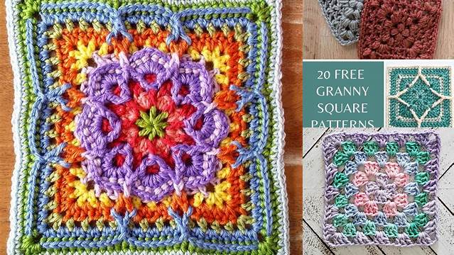 37+ Free Printable Crochet Granny Square Patterns Pdf Free Download