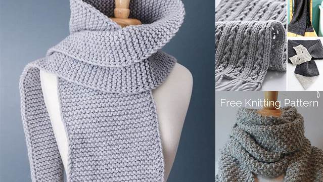 91+ Free Scarf Knitting Patterns For Beginners Straight Needles