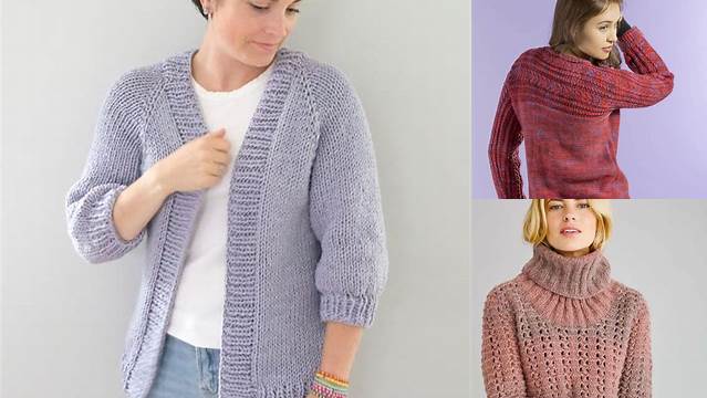 83+ Free Sweater Knitting Patterns In The Round