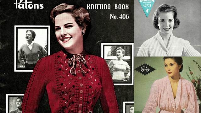 55+ Free Vintage Knitting Patterns For Women