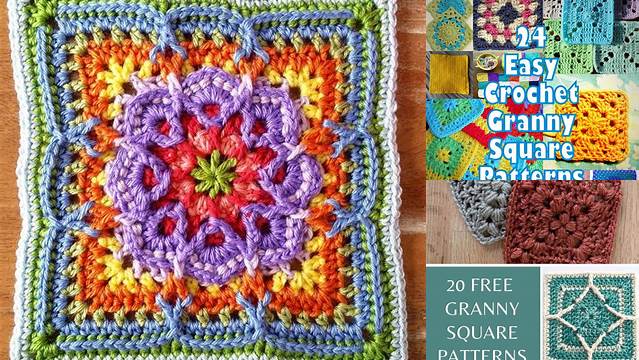 89+ Fun Granny Square Patterns Free