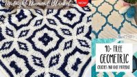 73+ Geometric Crochet Blanket Patterns