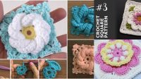 3+ Granny Square 3d Flower Pattern