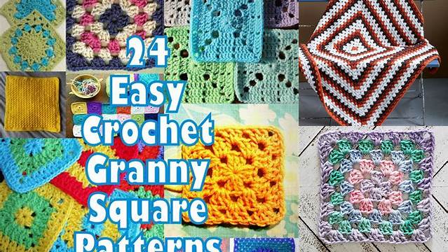 19+ Granny Square Afghan Patterns For Beginners