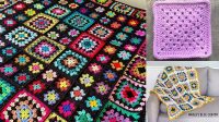 88+ Granny Square Blanket Pattern One Colour