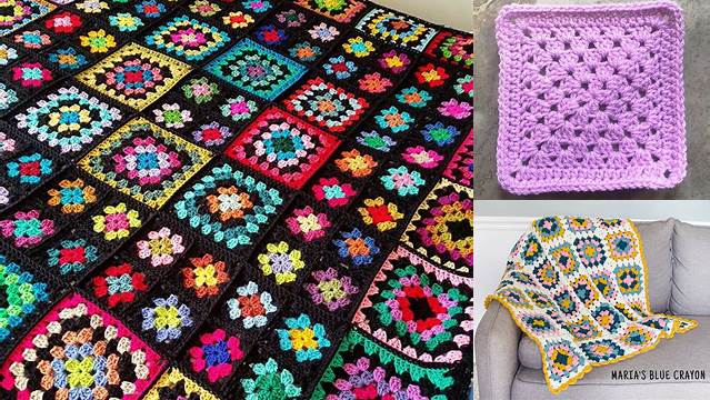 88+ Granny Square Blanket Pattern One Colour