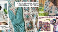 82+ Granny Square Cardigan Pattern Free Youtube