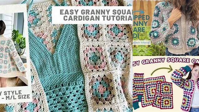 82+ Granny Square Cardigan Pattern Free Youtube