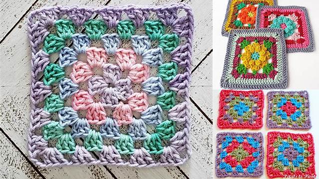 77+ Granny Square Crochet 2mm