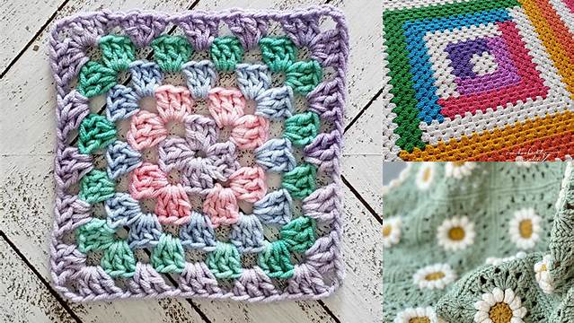 47+ Granny Square Crochet Blanket Patterns Free For Beginners