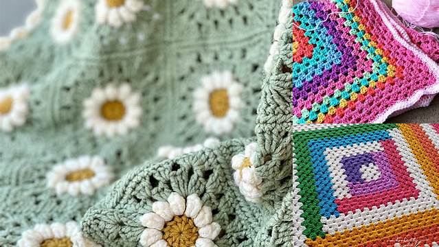 42+ Granny Square Crochet Blanket Patterns Free For Beginners