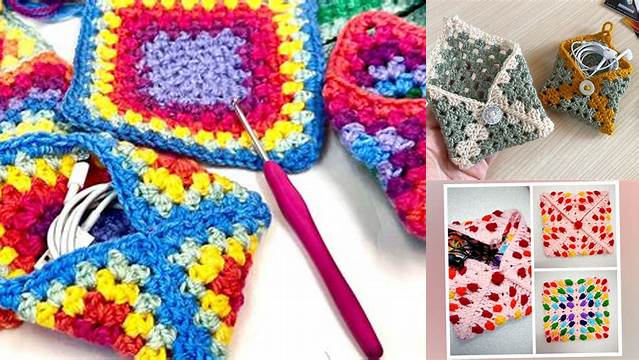 30+ Granny Square Crochet Envelope