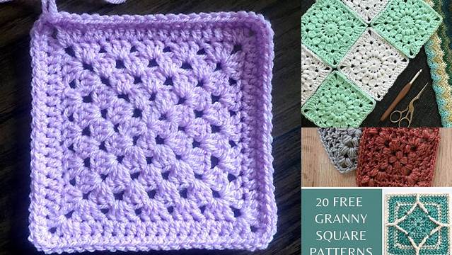 79+ Granny Square Crochet Pattern One Color