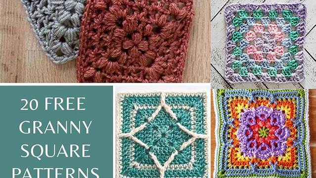 20+ Granny Square Crochet Patterns Free Pdf