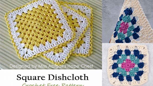 79+ Granny Square Dishcloth Patterns