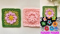 4+ Granny Square Flower Power Pattern