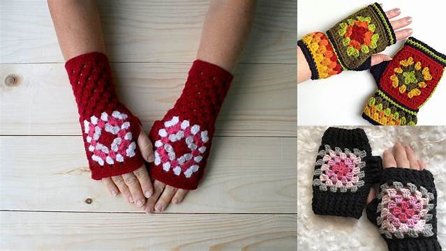 95+ Granny Square Gloves Pattern Free