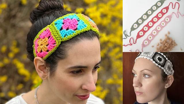 90+ Granny Square Headband Pattern Free