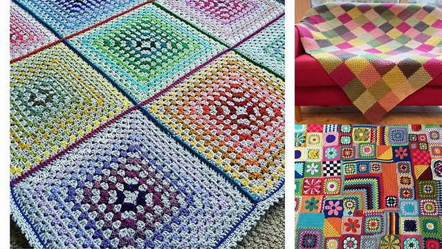 35+ Granny Square Patchwork Blanket Pattern