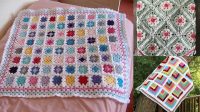 21+ Granny Square Pattern Baby Blanket