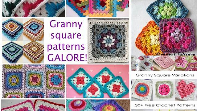 21+ Granny Square Pattern Different Colors