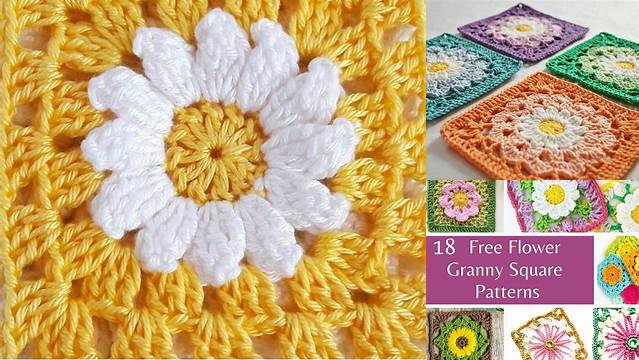 69+ Granny Square Pattern Flower One Color