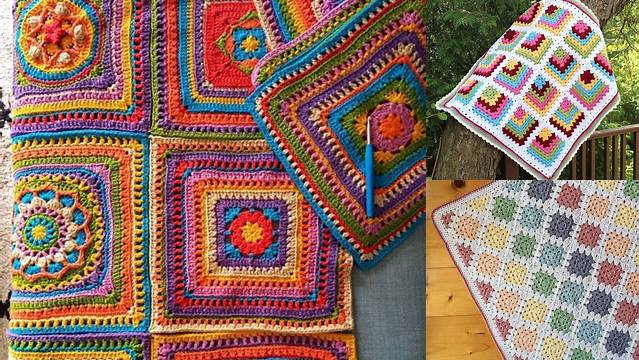 5+ Granny Square Pattern Geometric