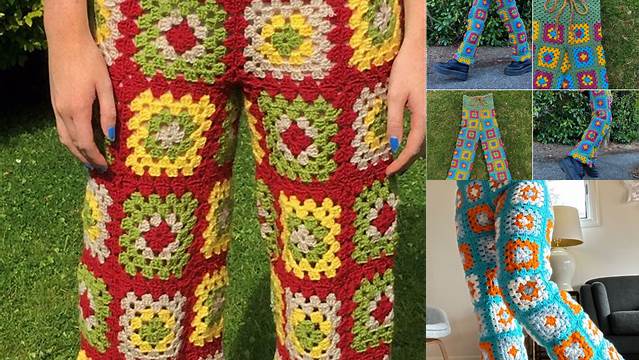 52+ Granny Square Pattern Pants