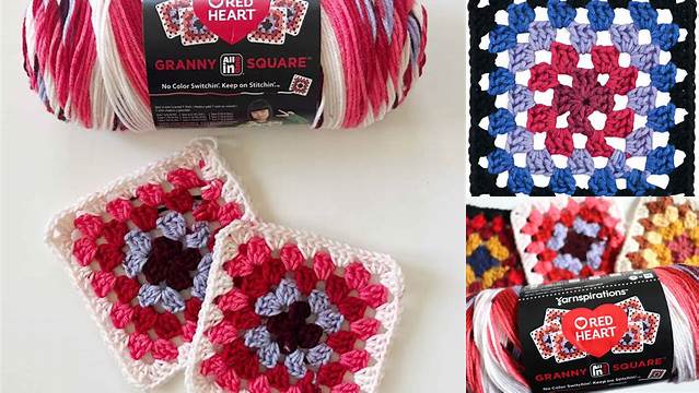 67+ Granny Square Pattern Red Heart