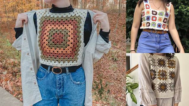 70+ Granny Square Pattern Top