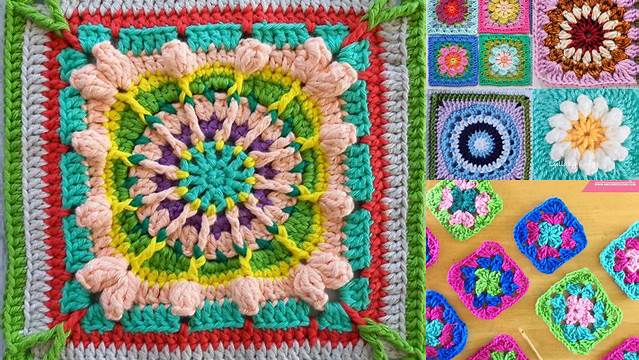 7+ Granny Square Patterns 3 Colors