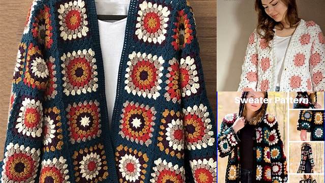 53+ Granny Square Patterns Cardigan