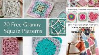 55+ Granny Square Patterns Cute