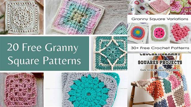 55+ Granny Square Patterns Cute