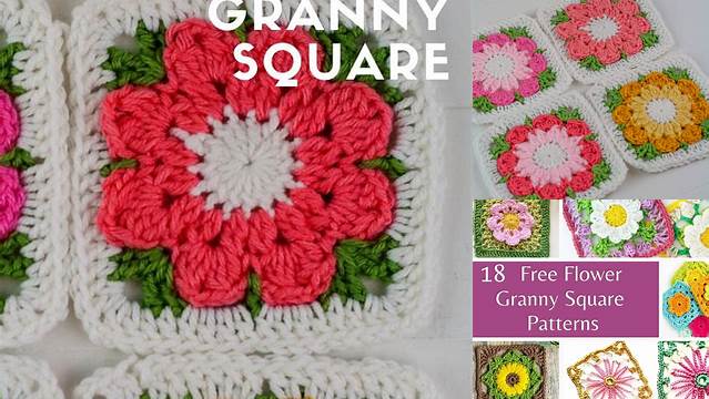 82+ Granny Square Patterns Flower