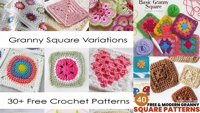 31+ Granny Square Patterns For Beginners