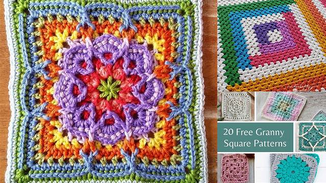 26+ Granny Square Patterns For Free