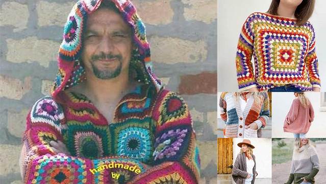 55+ Granny Square Patterns For Men