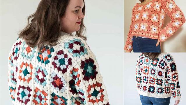 60+ Granny Square Patterns For Sweaters