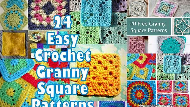 34+ Granny Square Patterns Free Easy