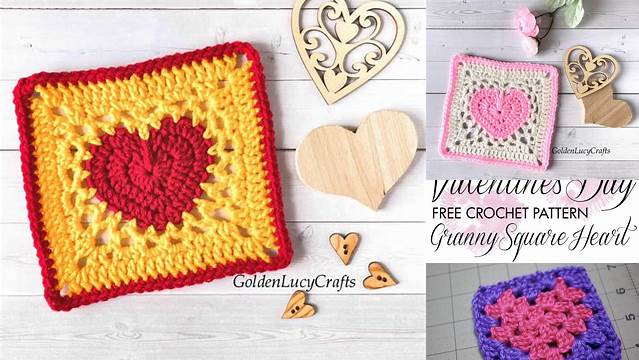 27+ Granny Square Patterns Heart