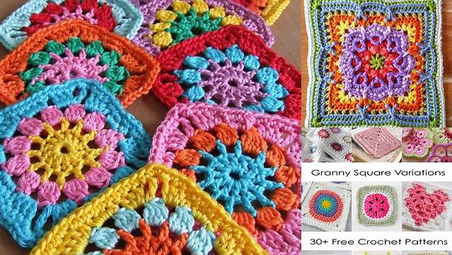 26+ Granny Square Patterns Pinterest