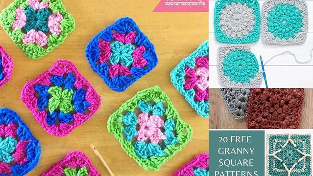 8+ Granny Square Patterns Single Color