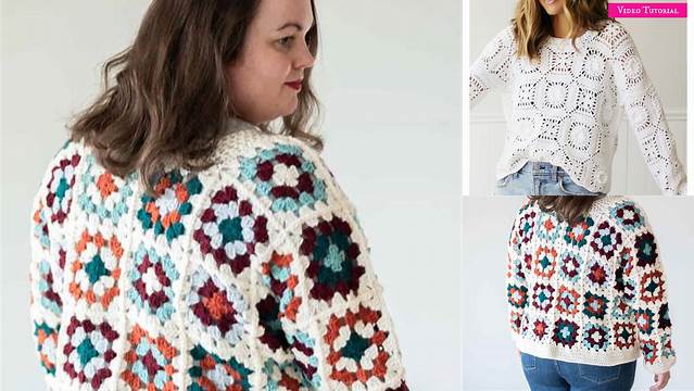 34+ Granny Square Patterns Sweater