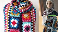 60+ Granny Square Scarf Pattern Free