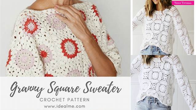 20+ Granny Square Sweater Patterns Free