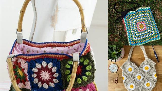 63+ Granny Square Tote Pattern Free