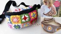 54+ Granny Square Waist Bag